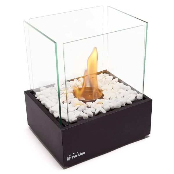 Biochimenea de sobremesa Cuadrada Portátil Purline Nympha 