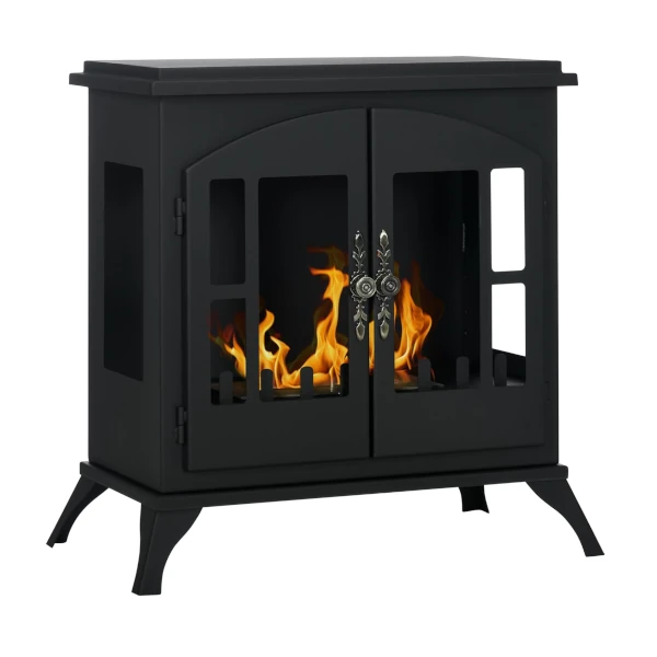 chimeneas de bioetanol sin instalación Chimenea de Bioetanol Estufa de Bioetanol de Pie HOMCOM