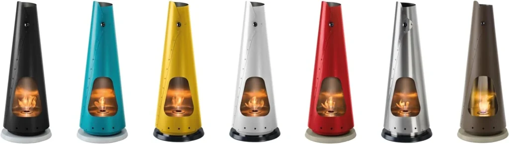 FOCOTTO CONOTTO Chimenea de Suelo de bioetanol Moderna, Colorida y de diseño